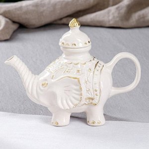 Чайник для заварки "Слон", белый, 0.6 л