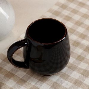Кружка "Чайная", черная, 0.4 л