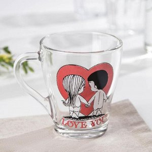 Кружка GiDGLASS Love you, 250 мл