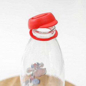 Бутылка для молока «Буренка», 1 л, 8,9?24 см