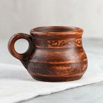 Чaшka &quot;Глaдkaя&quot;, kpacнaя глинa, 0.2 л