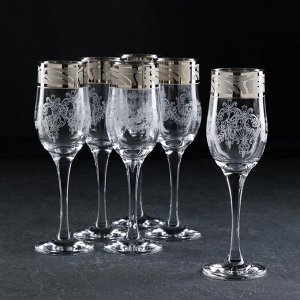 Набор бокалов для шампанского «Мускат», 200 мл, 6 шт