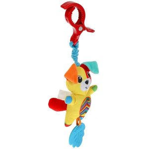 RPHT-D5 Текстильная игрушка погремушка собачка на блистере Умка в кор.300шт