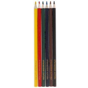 CPA6-52094-ORCOW Цветные карандаши Оранжевая корова 6цв, акварельные в кор. Умка в кор.20*24шт