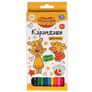 CPH12-52085-ORCOW Цветные карандаши Оранжевая корова 12цв, шестигран. в кор. Умка в кор.20*12шт