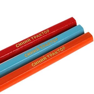 CPH24-52088-STR Цветные карандаши Синий ТРАКТОР 24цв, шестигран, синий трактор Умка в кор.20*6наб