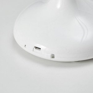 Лампа настольная сенсорная 16089/1WT LED 3Вт USB АКБ 3000-6000К бело-черный 11х17,5х39 см