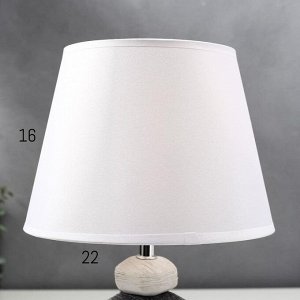 Лампа настольная 16447/1WT E14 40вт бело-черный 22х22х32 см