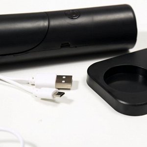 Лампа настольная сенсорная 1522/1BK 10хLED 5Вт АКБ USB 3 режима черный 6,5х9х25,5 см