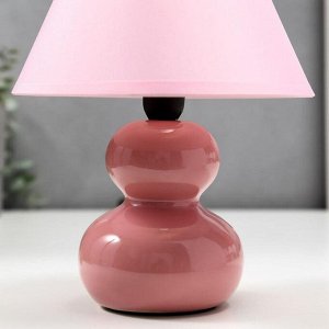 Лампа настольная 16401/1PK E14 40Вт розовый 17х17х24 см