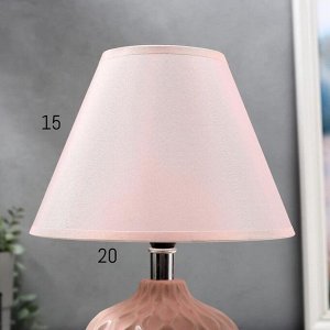 Лампа настольная 16367/1PK E14 40Вт розовый 20х20х30 см