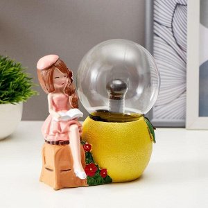 Плазменный шар "Девочка лимончик" 14х9х16 см