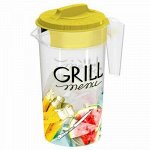 Кувшин пластмассовый &quot;Grill Menu&quot; 1,2л, д12см, h22см, с крыш