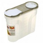 Контейнер для сыпучих продуктов пластмассовый 2,15л, 22х9х18