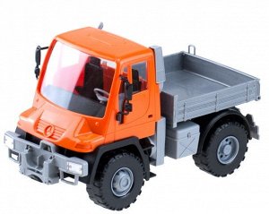 08882 Самосвал бортовой Мерседес "Unimog U500" 17,5см оранж.