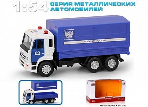 6513D Машина Камаз-Полиция России 1:54 металл.инерц.в кор.