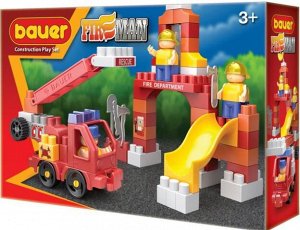 740 Конструктор Bauer "Fireman" набор "Пожарная машина и