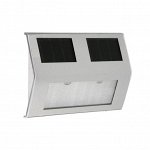 Светильник уличный накладной, 14 х 2.5 x 9,5 см, IP44, солн. батарея, 2 led, т-белый