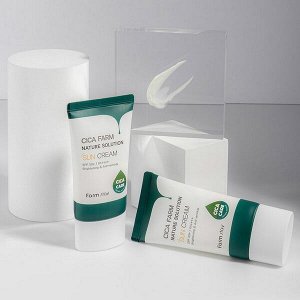 Солнцезащитный крем с центеллой азиатской FarmStay Cica Farm Nature Solution Sun Cream SPF50+ PA++++, 50гр