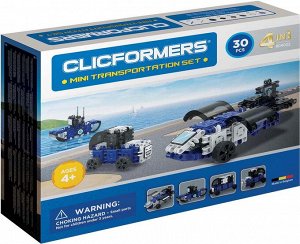 Конструктор CLICFORMERS 804002 Transportation set mini 30 деталей