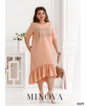 Платье №20-025-персиковый