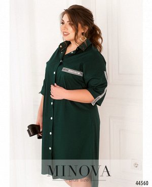 Платье №186Б-темно-зеленый