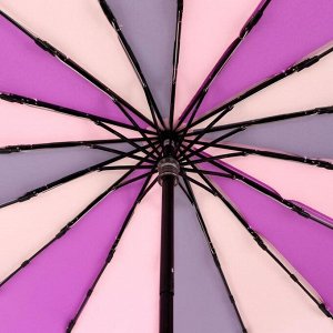 Зонт механический «Радуга», 3 сложения, 16 спиц, R = 49 см, цвет разноцветный