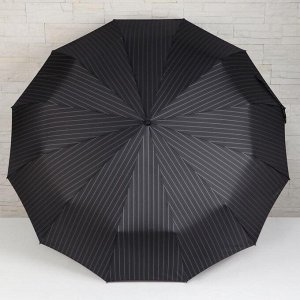 Зонт автоматический «Полоска», 3 сложения, 12 спиц, R = 62 см, цвет МИКС