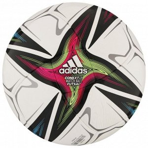 Мяч футзальный ADIDAS Conext 21 Pro Sala, размер 4, FIFA Pro, 18 панелей, ПУ,ручная сшивка, цвет белый/чёрный