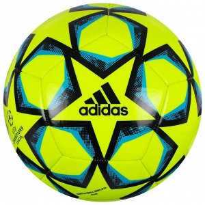 Мяч футбольный ADIDAS Finale 20 Club, размер 5, 12 панелей, TПУ, машинная сшивка, цвет жёлтый/синий/чёрный