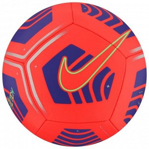 Мяч футбольный NIKE Pitch, размер 4, 12 панелей, ТПУ, машинная сшивка, бутиловая камера, цвет красный/синий
