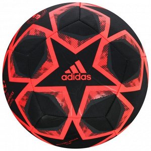 Мяч футбольный ADIDAS Finale 20 RM Club, размер 5, ТПУ, 12 панелей, машинная сшивка, цвет чёрный/розовый