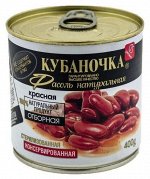 Фасоль Кубаночка ж/б 400г красная натуральная ГОСТ 1/12, шт