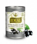 Маслины IDEAL черн. с КОСТ 300гр 1/12, шт