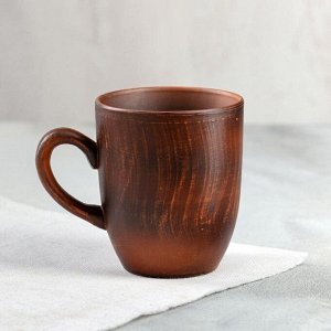 Чашка "Чайная", гладкая, красная глина, 0.3 л