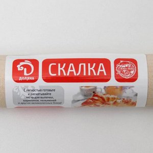 Скалка прямая Доляна, 28?3 см, берёза