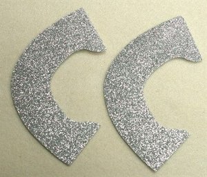 Набор для создания кукольных туфелек ТМ Сама сшила (верхняя часть) , цвет серебряный глиттер