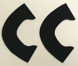 Набор для создания кукольных туфелек ТМ Сама сшила (верхняя часть) , цвет черный бархат