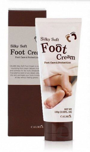 Calmia Смягчающий крем для ног с маслом Ши и Макадамии Silky Soft Foot Cream , 100гр
