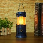 Cкладной кемпинговый фонарь на солнечной батарее Flame Lamp