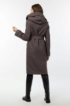 01-10523 Пальто женское демисезонное (пояс)