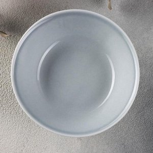Салатник «Акварель», 130 мл , цвет светло-серый