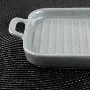 Блюдо  керамическое для подачи Magistro «Гранит», 30×15,5×2,5 см