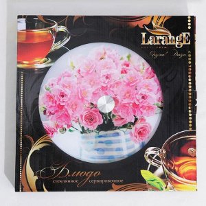 Подставка для торта вращающаяся LARANGE «Розовый букет», d=28 см