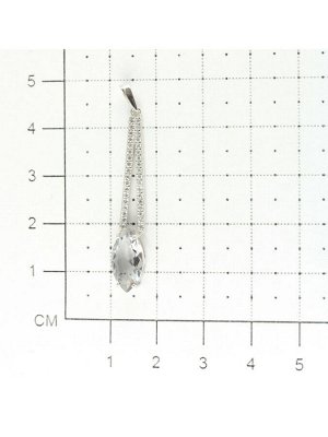 Подвеска из серебра с кварцем синт. 4101088-03825