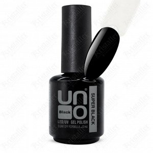 Гель-лак для ногтей, Uno Super Black, 15 мл