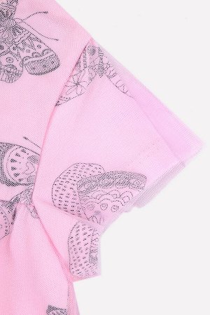Платье для девочки Crockid К 5657 нежно-розовый, бабочки