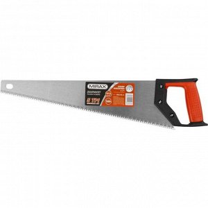 Ножовка по дереву (пила) MIRAX 1502-50_z01, 500 мм, 5 TPI, рез вдоль и поперек волокон