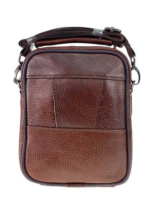 Мужская поясная сумка из натуральной кожи, цвет коричневый
