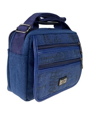 Мужская сумка из брезентовой ткани, цвет джинсовый